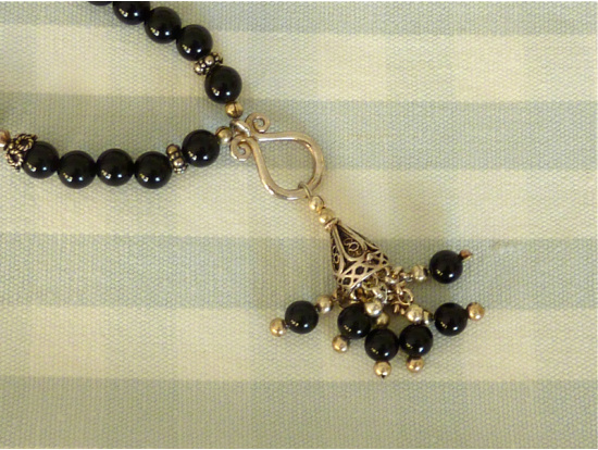 Onyx-Kette fein