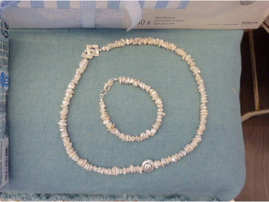 Perlen-Armband - Keshi-Perlen