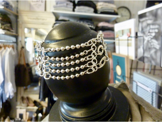 Silber-Armband 5-reihig