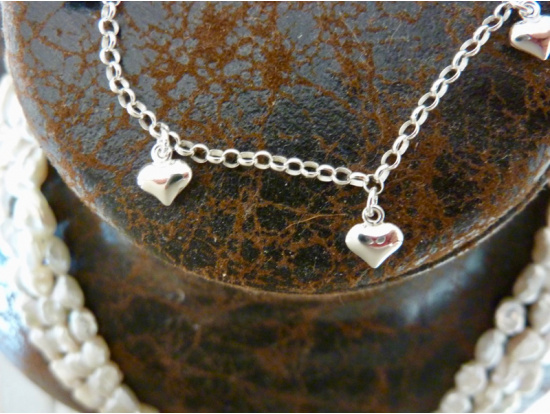 Silber-Armband mit Silberherzli
