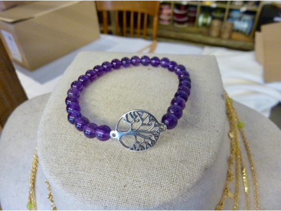 Amethyst-Armband "Baum des Lebens"