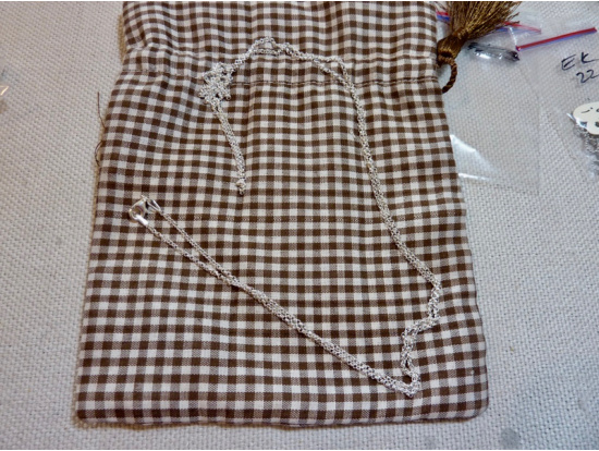 Erbsen-Kette superfein, 90cm lang